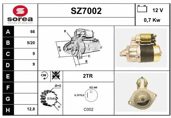 SZ7002 SERA Стартер (фото 1)