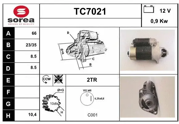 TC7021 SERA Стартер (фото 1)