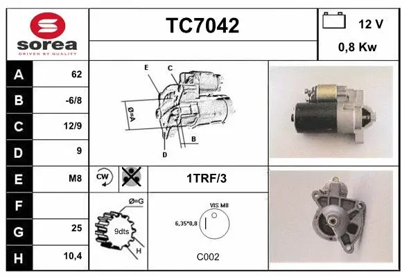 TC7042 SERA Стартер (фото 1)