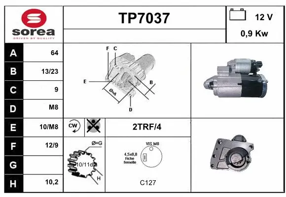 TP7037 SERA Стартер (фото 1)