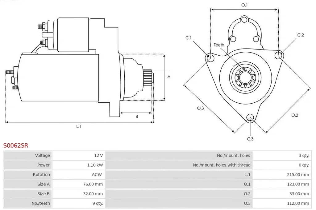 S0062SR AS-PL Стартер (фото 5)