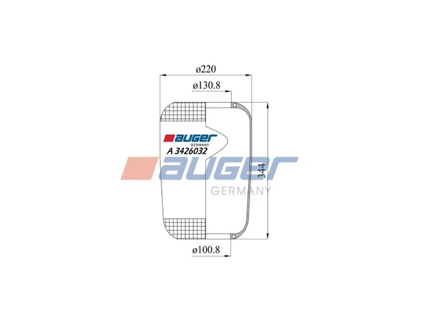 A 3426032 AUGER Кожух пневматической рессоры (фото 3)