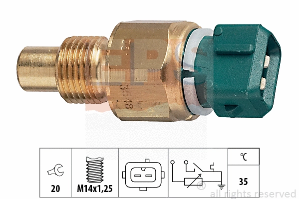 1.830.548 EPS Датчик, температура охлаждающей жидкости (фото 1)