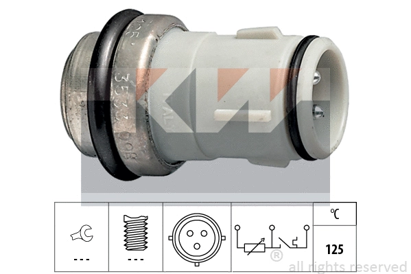 530533 KW Датчик, температура охлаждающей жидкости (фото 1)