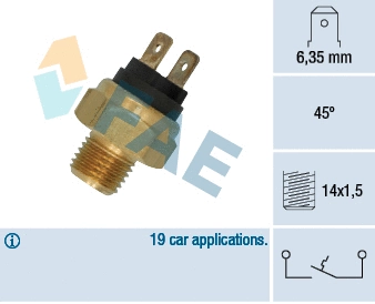 35500 FAE термовыключатель, сигнальная лампа охлаждающей жидкости (фото 1)