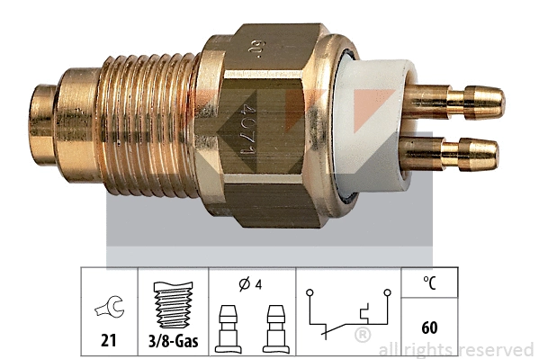 540 071 KW термовыключатель, сигнальная лампа охлаждающей жидкости (фото 1)