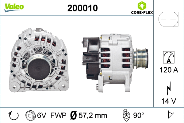 200010 VALEO Генератор (фото 4)