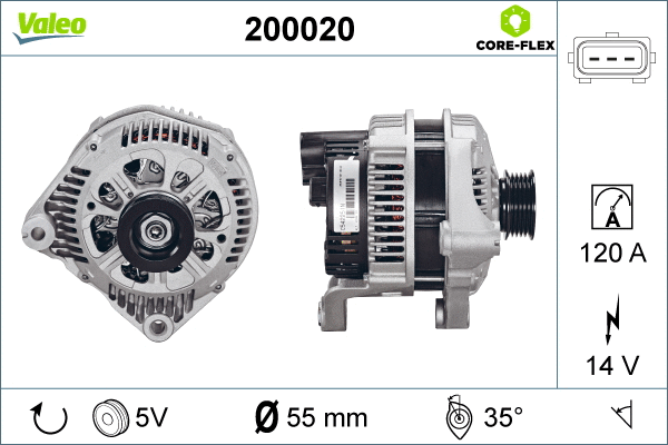 200020 VALEO Генератор (фото 4)