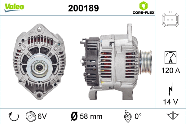 200189 VALEO Генератор (фото 1)