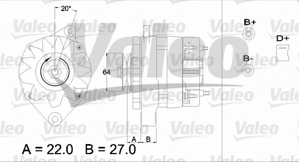 433376 VALEO Генератор (фото 1)