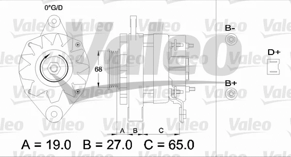 433420 VALEO Генератор (фото 1)