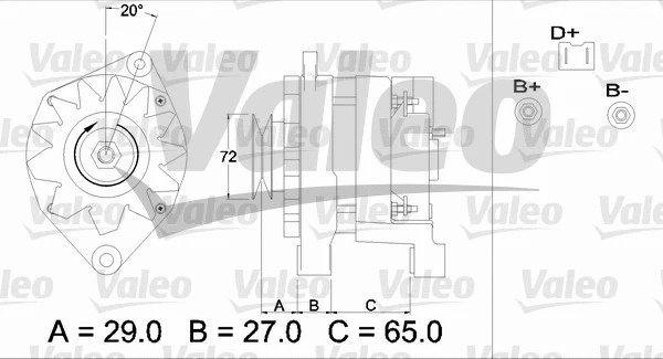 433464 VALEO Генератор (фото 1)