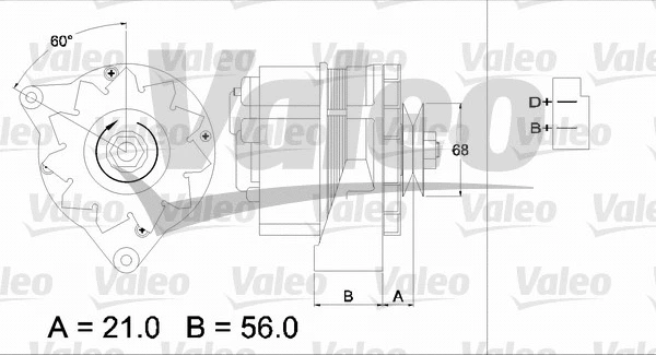 436126 VALEO Генератор (фото 1)