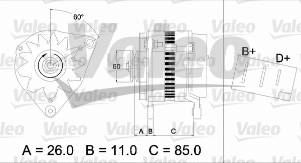 436169 VALEO Генератор (фото 1)