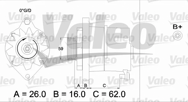 436243 VALEO Генератор (фото 1)