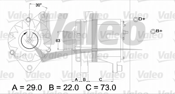 436244 VALEO Генератор (фото 1)