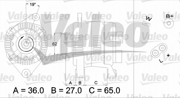 436276 VALEO Генератор (фото 1)