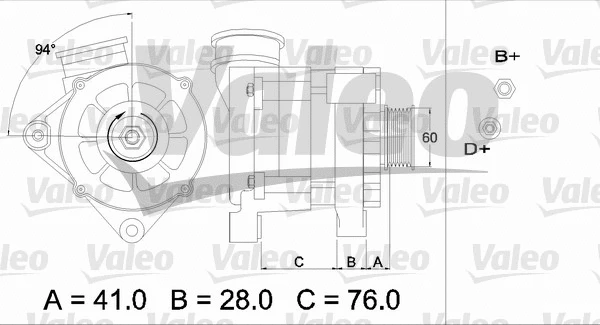 436331 VALEO Генератор (фото 1)