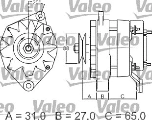 436350 VALEO Генератор (фото 5)