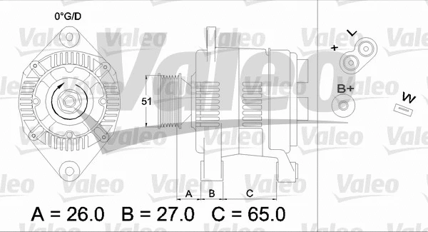 436383 VALEO Генератор (фото 1)