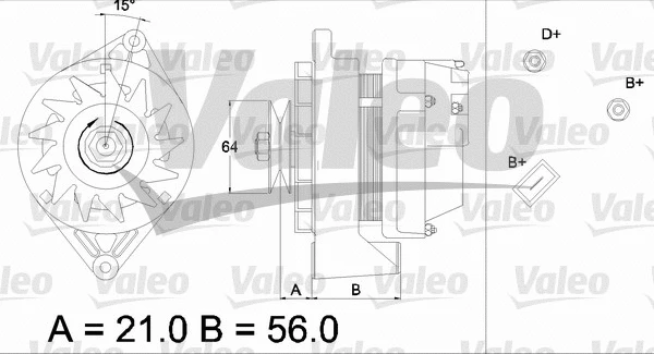 436399 VALEO Генератор (фото 1)