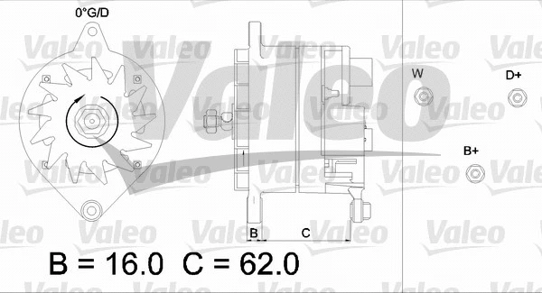 436416 VALEO Генератор (фото 1)