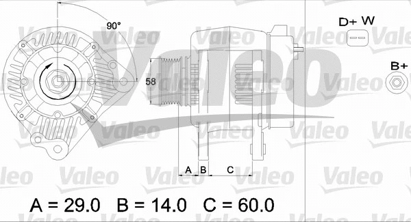 436445 VALEO Генератор (фото 1)