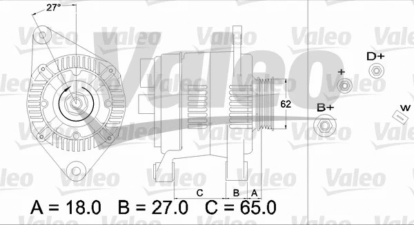 436468 VALEO Генератор (фото 1)