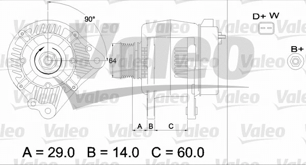 436484 VALEO Генератор (фото 1)