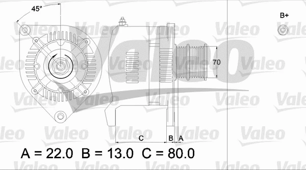 436508 VALEO Генератор (фото 1)