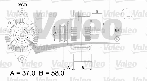 436520 VALEO Генератор (фото 1)