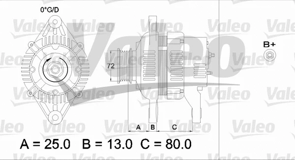 436545 VALEO Генератор (фото 1)