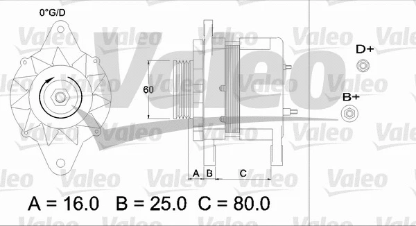 436547 VALEO Генератор (фото 1)