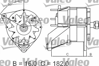 436583 VALEO Генератор (фото 2)