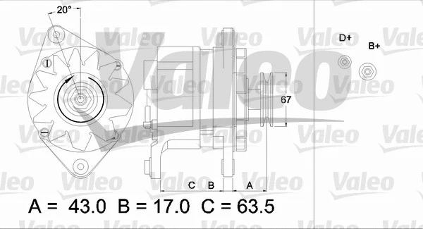 436587 VALEO Генератор (фото 1)