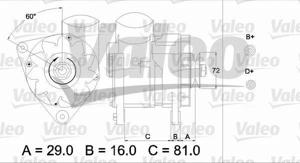 436622 VALEO Генератор (фото 1)