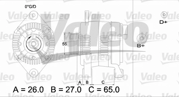 436635 VALEO Генератор (фото 1)