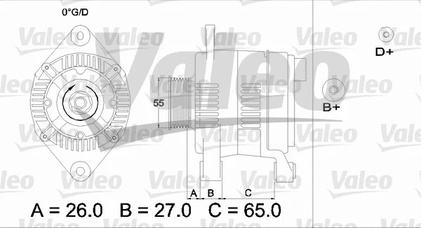 436636 VALEO Генератор (фото 1)