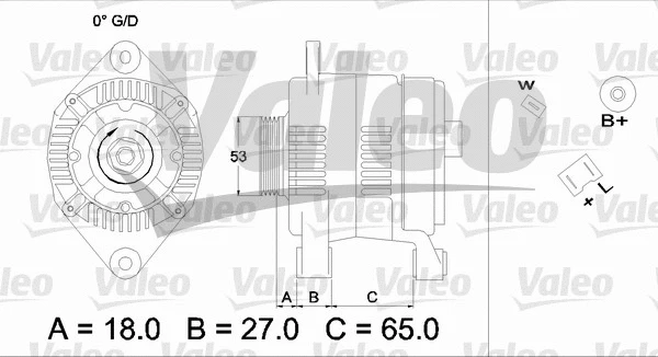 436656 VALEO Генератор (фото 1)