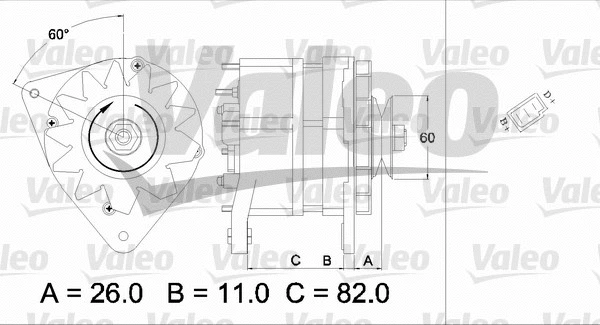 436687 VALEO Генератор (фото 1)