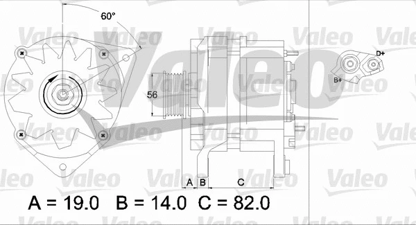 437123 VALEO Генератор (фото 1)