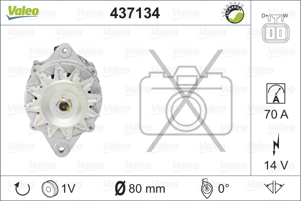 437134 VALEO Генератор (фото 4)