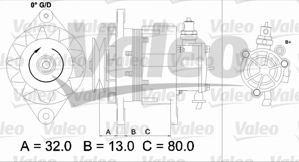 437144 VALEO Генератор (фото 1)