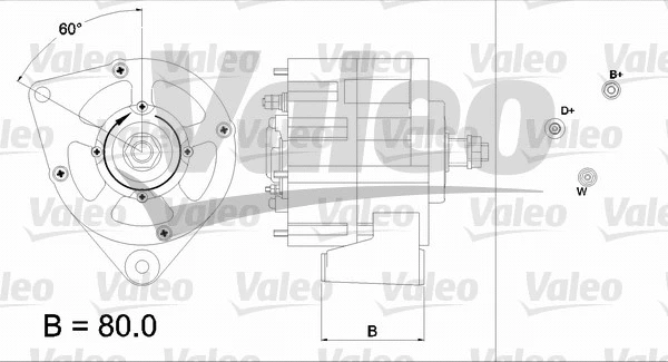 437167 VALEO Генератор (фото 1)