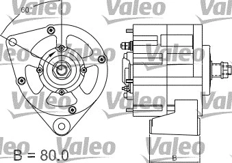 437167 VALEO Генератор (фото 2)