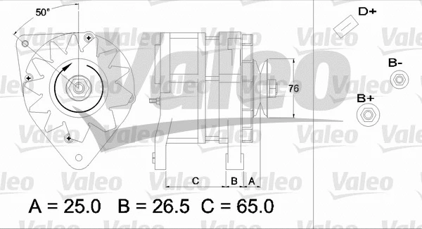 437371 VALEO Генератор (фото 1)