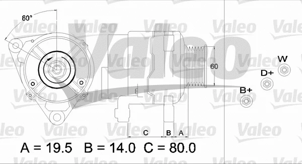 437385 VALEO Генератор (фото 1)