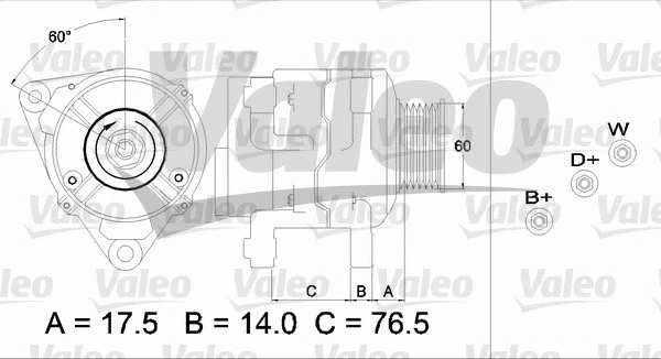 437387 VALEO Генератор (фото 1)