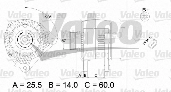 437396 VALEO Генератор (фото 1)