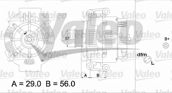 437420 VALEO Генератор (фото 1)